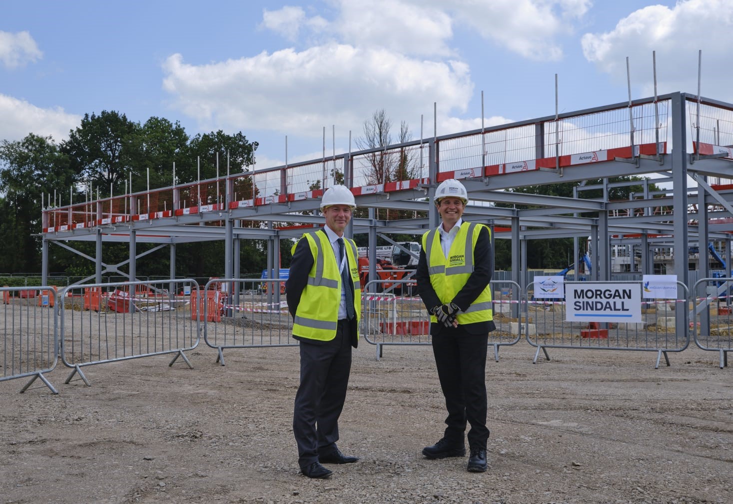 From left, Jonathan Culpin, CEO, Anglian Learning; Jamie Shearman, Area Director, Morgan Sindall